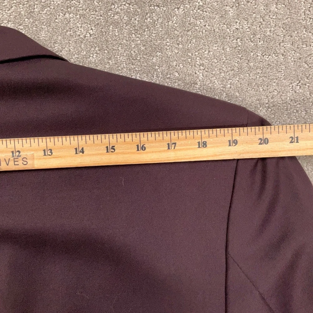 Diamond Company Blazer Mens 42R Eggplant Double Breasted Corporate Executive VTG